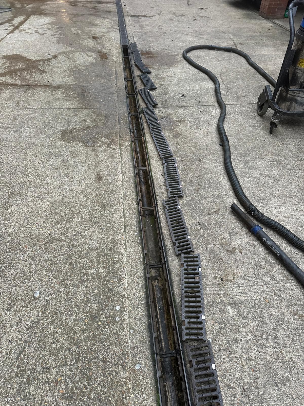 Channel drain, full clear